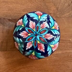 Deruta Italian pottery trinket jewelry box